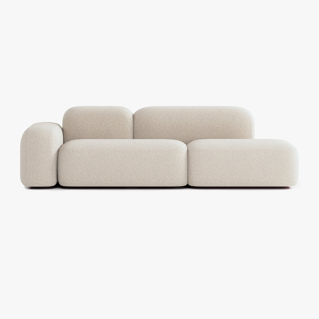 Max Sofa, Composition A19, 3 Seats, Left Armrest, Upholstery E2