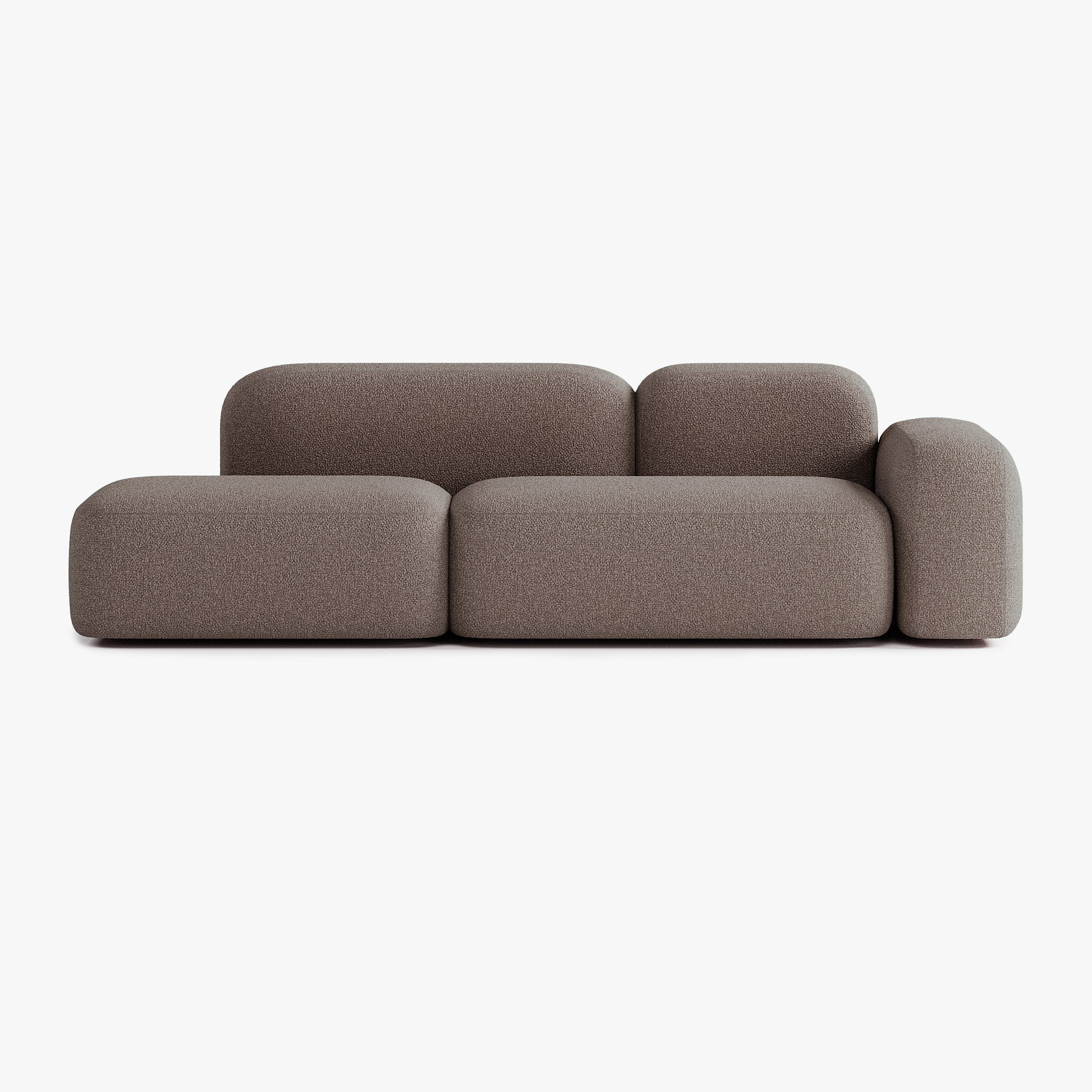 Max Sofa, Composition A19, 3 Seater, Right Armrest, E5 Upholstery