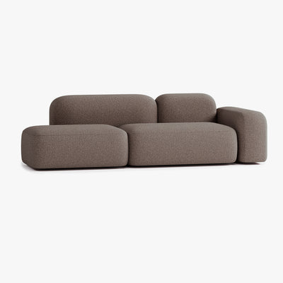 Max Sofa, Composition A19, 3 Seats, Right Armrest, Upholstery E5
