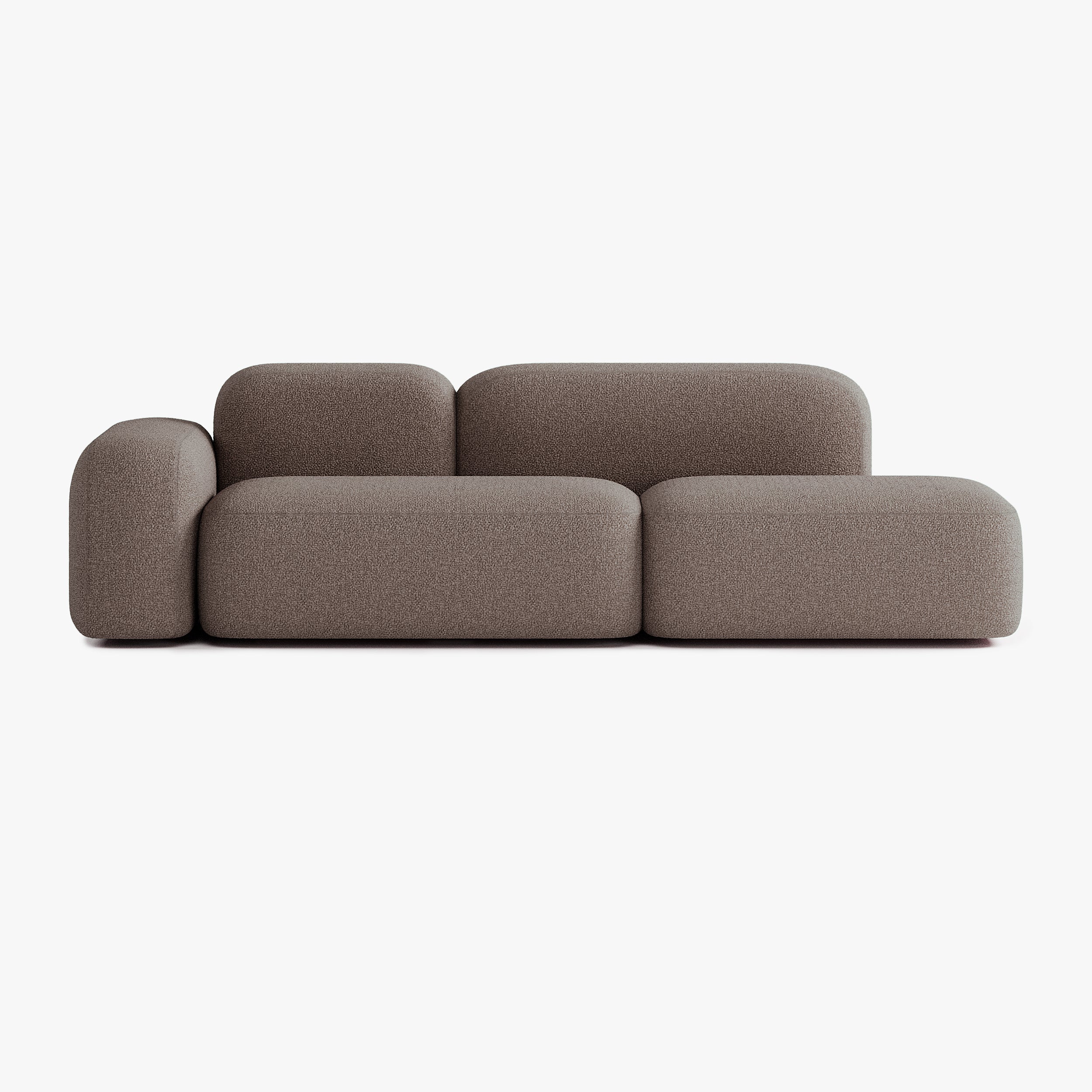 Max Sofa, Composition A19, 3 Seater, Left Armrest, E5 Upholstery