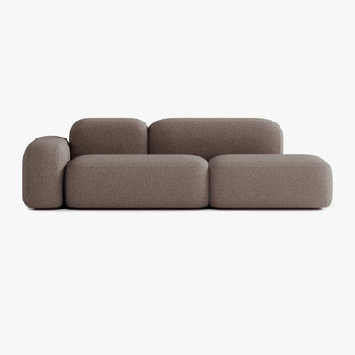 Max Sofa, Composition A19, 3 Seats, Left Armrest, Upholstery E5