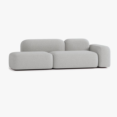 Max Sofa, Composition A19, 3 Seats, Right Armrest, Upholstery E7