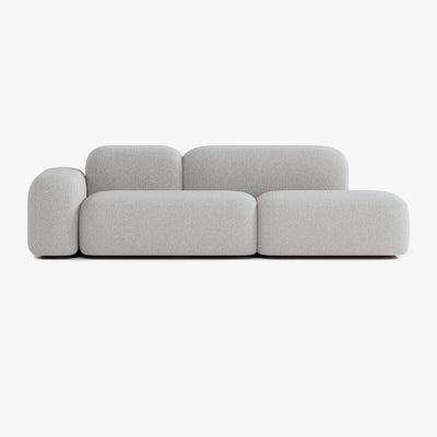 Max Sofa, Composition A19, 3 Seats, Left Armrest, Upholstery E7