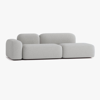 Max Sofa, Composition A19, 3 Seats, Left Armrest, Upholstery E7