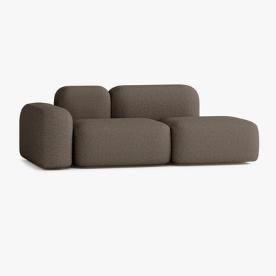 Max Sofa, Composition A19, 2 Seats, Left Armrest, Upholstery S10
