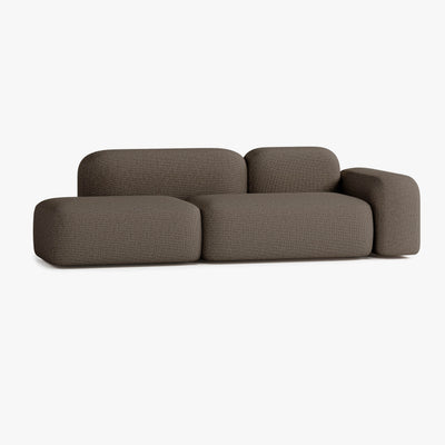 Max Sofa, Composition A19, 3 Seats, Right Armrest, Upholstery S10