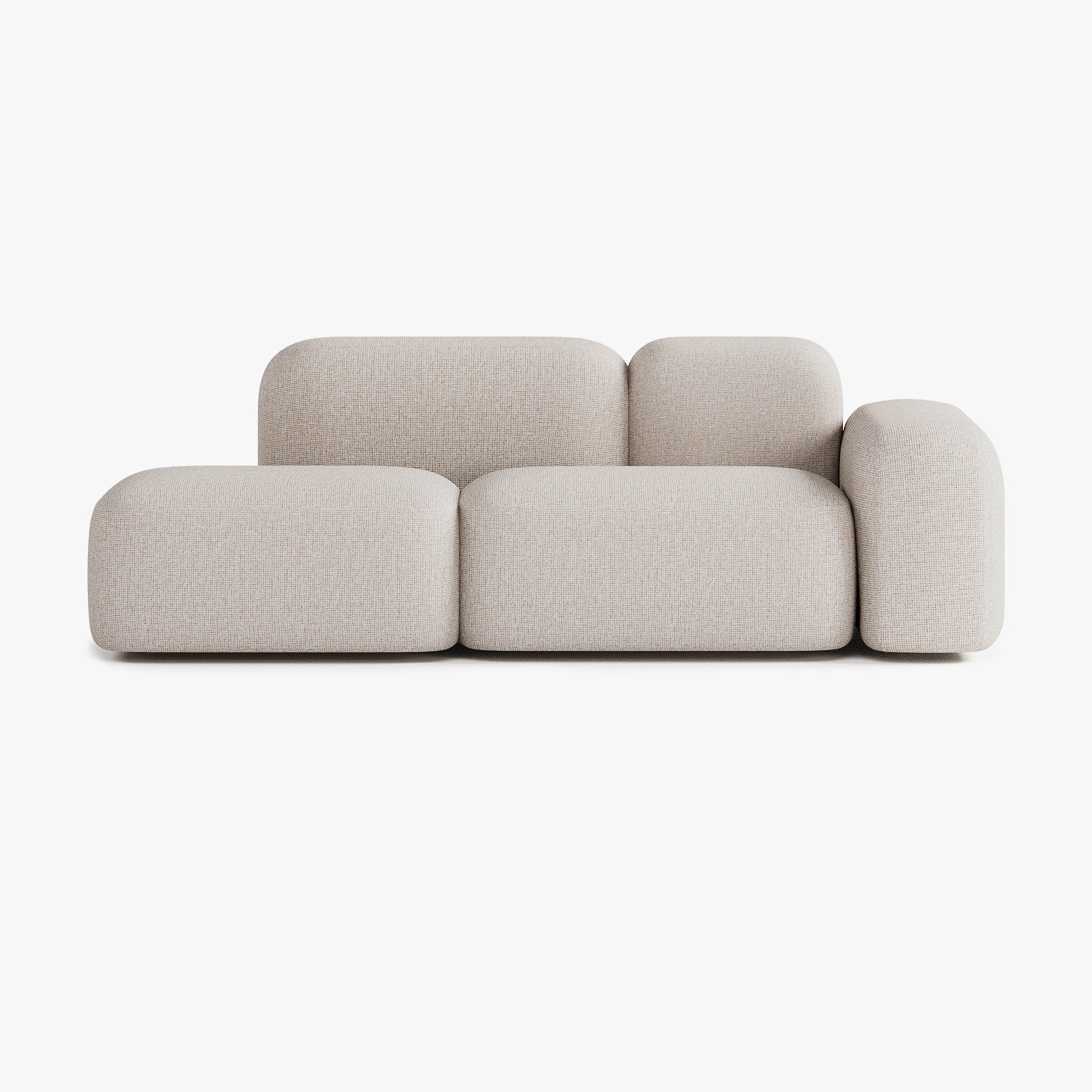Max Sofa, Composition A19, 2 Seater, Right Armrest, S12 Upholstery
