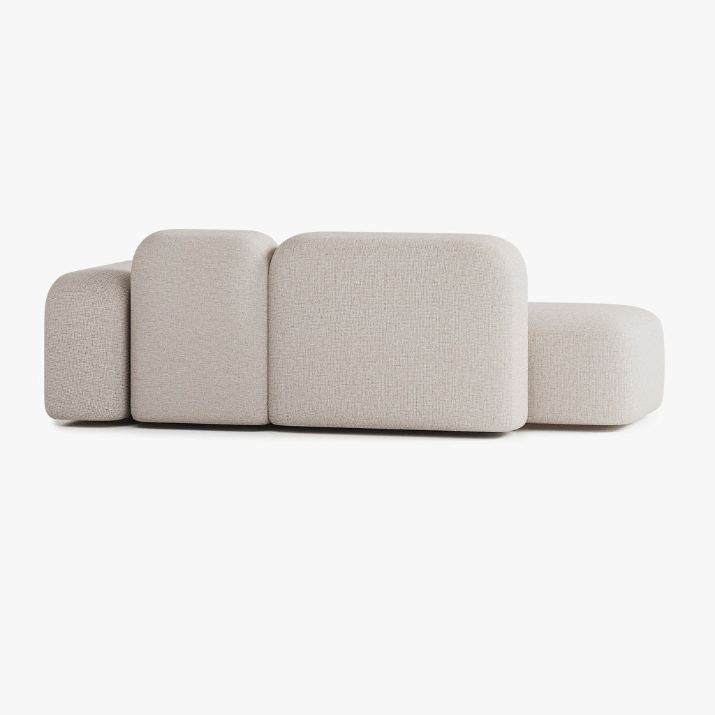 Max Sofa, Composition A19, 2 Seats, Right Armrest, Upholstery S12