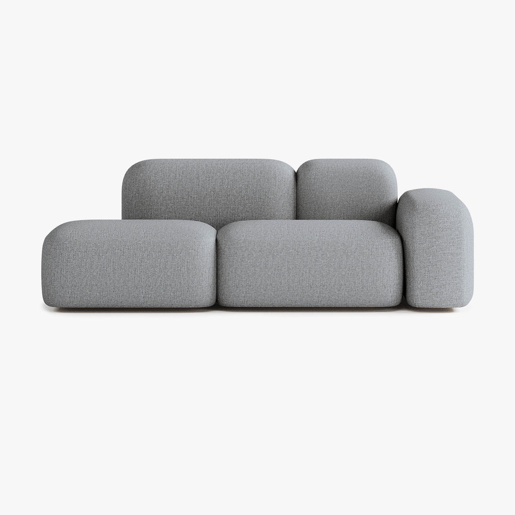 Max Sofa, Composition A19, 2 Seats, Right Armrest, Upholstery S13