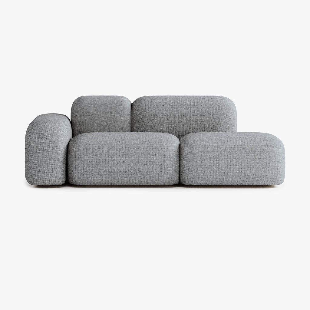 Max Sofa, Composition A19, 2 Seats, Left Armrest, Upholstery S13