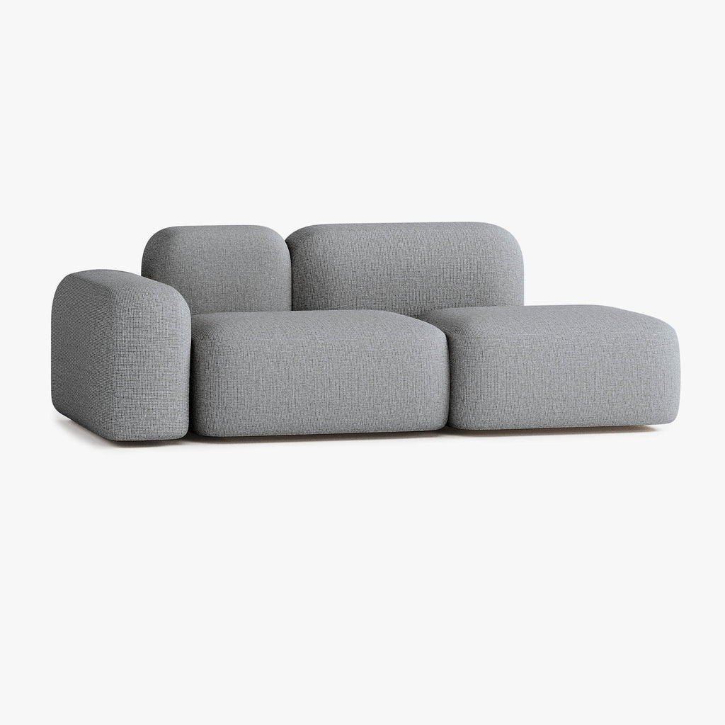 Max Sofa, Composition A19, 2 Seats, Left Armrest, Upholstery S13