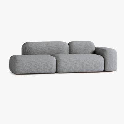 Max Sofa, Composition A19, 3 Seats, Right Armrest, Upholstery S13
