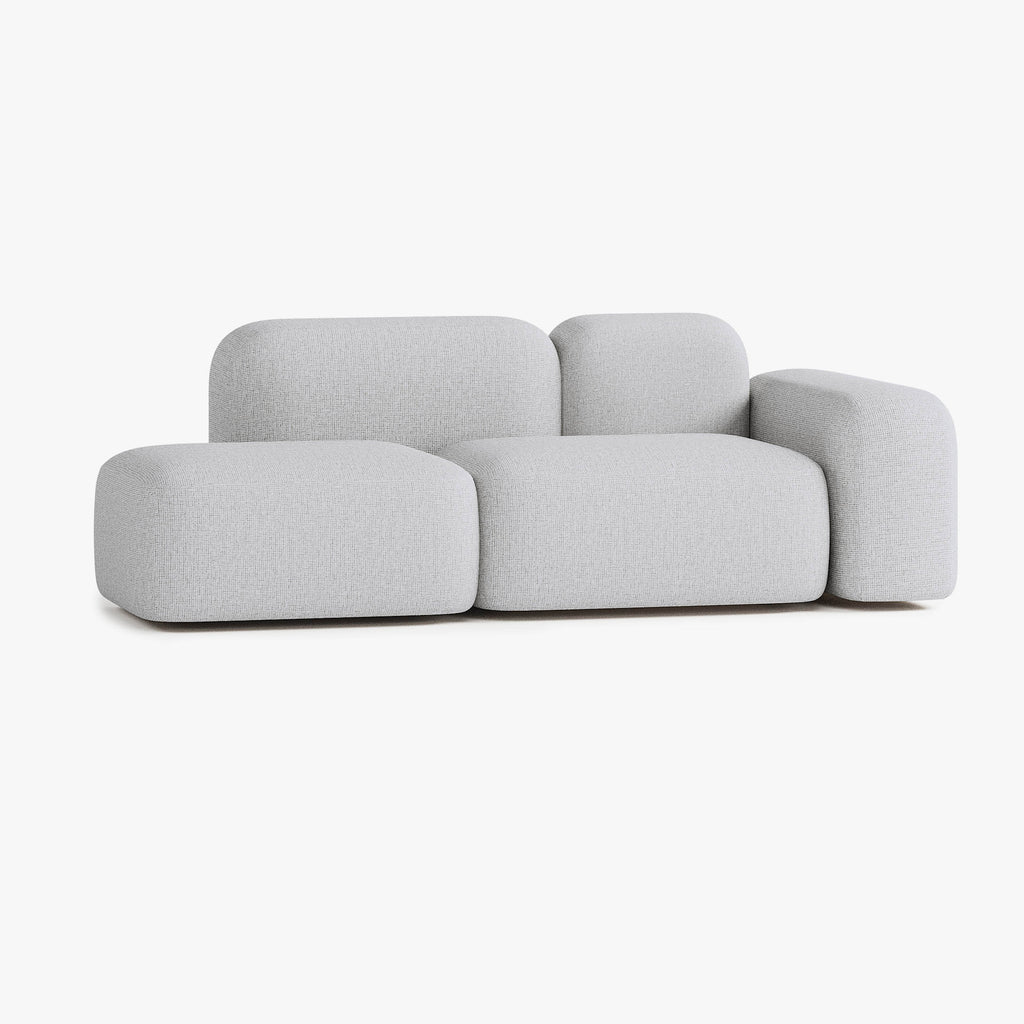 Max Sofa, Composition A19, 2 Seats, Right Armrest, Upholstery S1