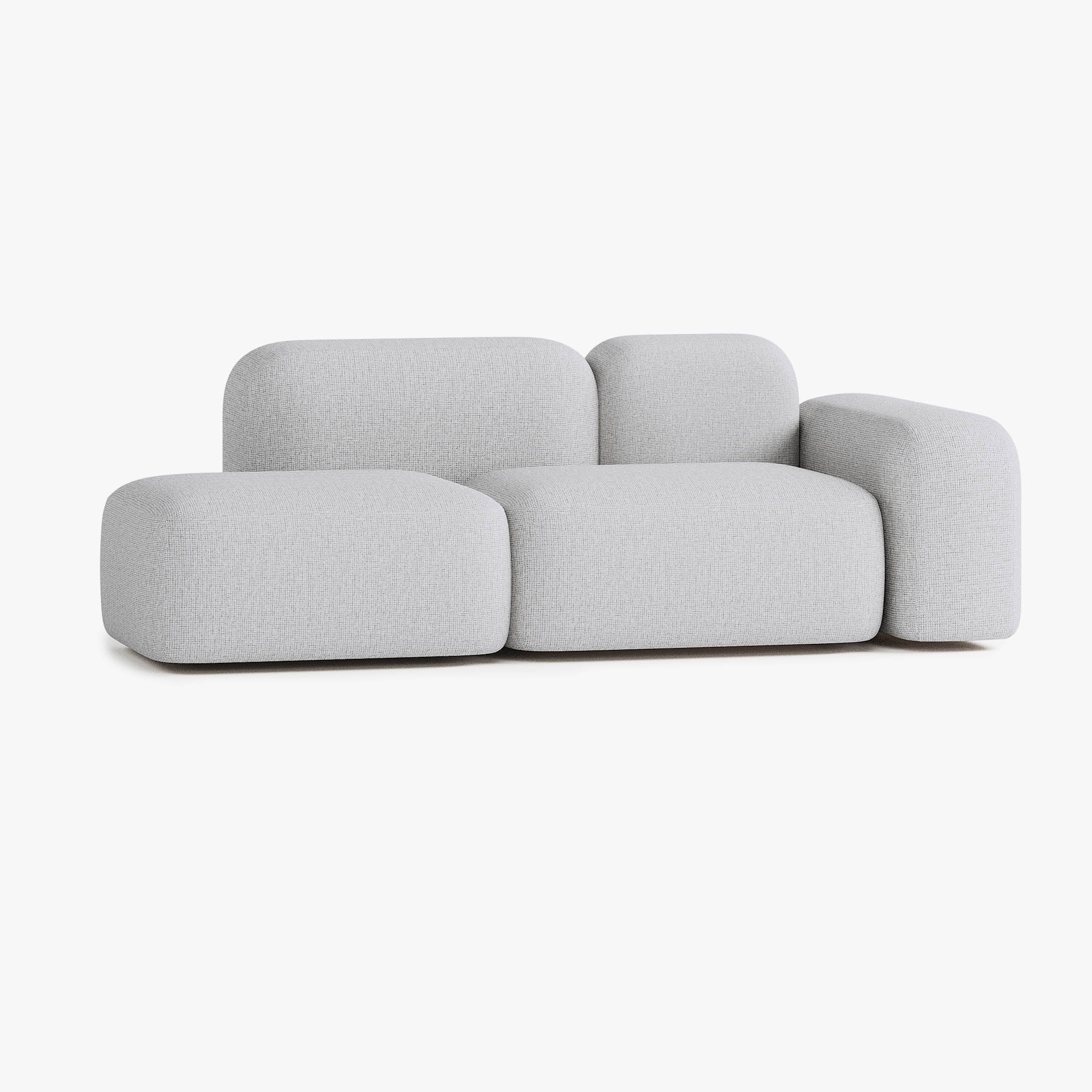 Max Sofa, Composition A19, 2 Seater, Right Armrest, S1 Upholstery