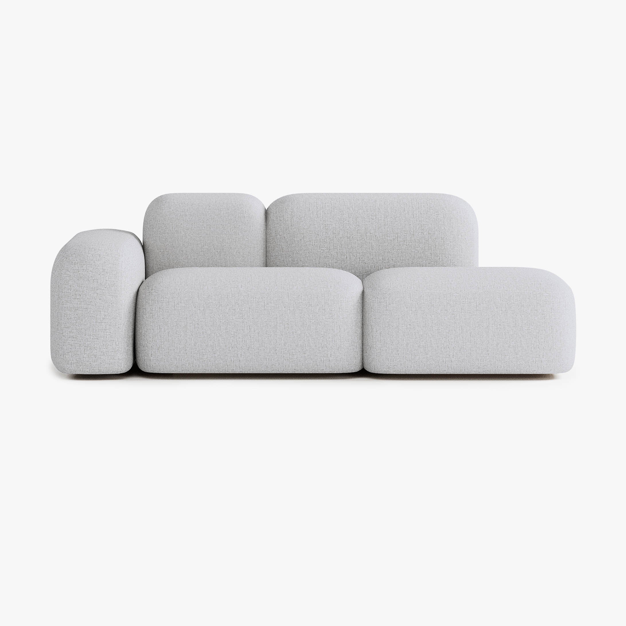 Max Sofa, Composition A19, 2 Seats, Left Armrest, Upholstery S1