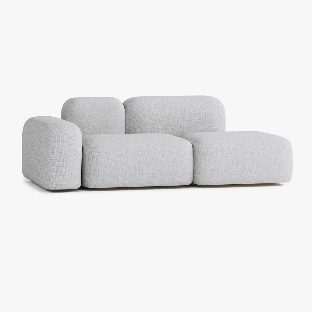 Max Sofa, Composition A19, 2 Seats, Left Armrest, Upholstery S1