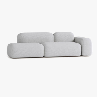 Max Sofa, Composition A19, 3 Seats, Right Armrest, Upholstery S1