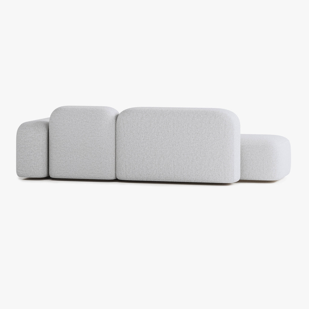 Max Sofa, Composition A19, 3 Seats, Right Armrest, Upholstery S1