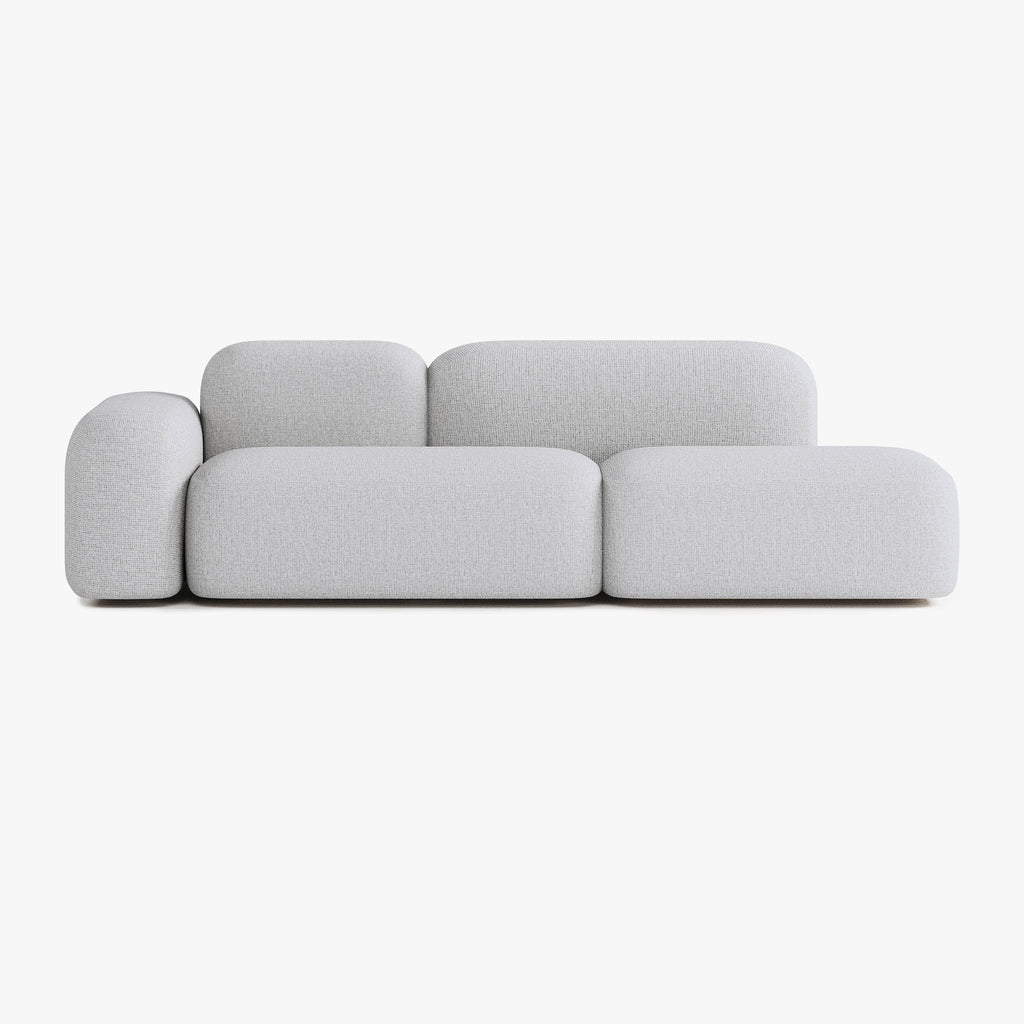 Max Sofa, Composition A19, 3 Seats, Left Armrest, Upholstery S1