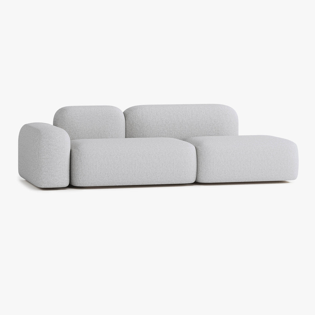 Max Sofa, Composition A19, 3 Seats, Left Armrest, Upholstery S1