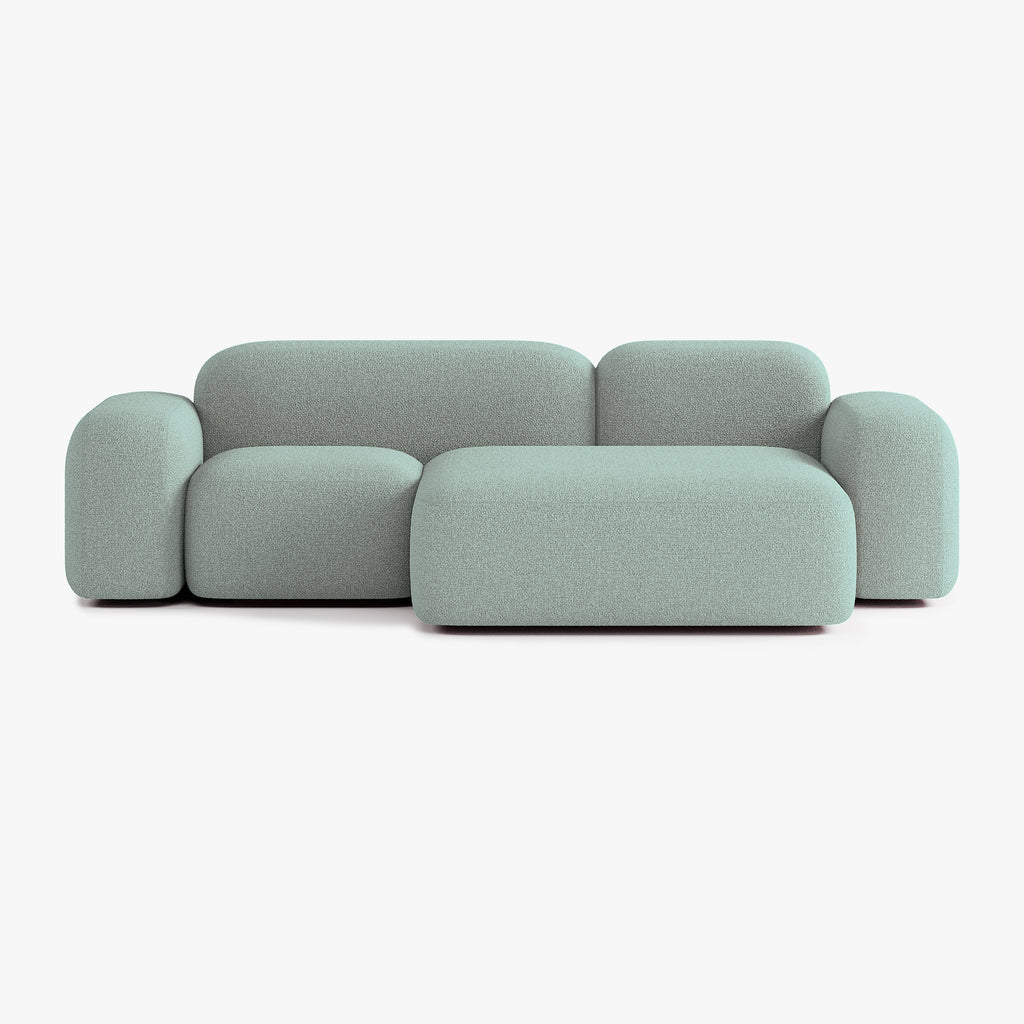 Max Sofa, Composition A20, 3 Seats, Right Chaise, Upholstery E13