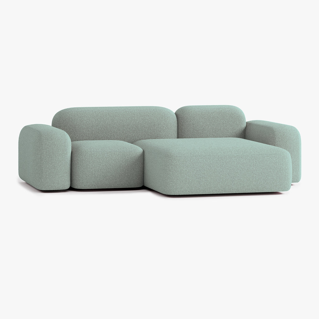 Max Sofa, Composition A20, 3 Seats, Right Chaise, Upholstery E13