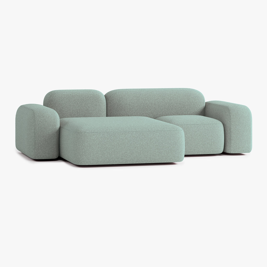 Max Sofa, Composition A20, 3 Seats, Left Chaise, Upholstery E13