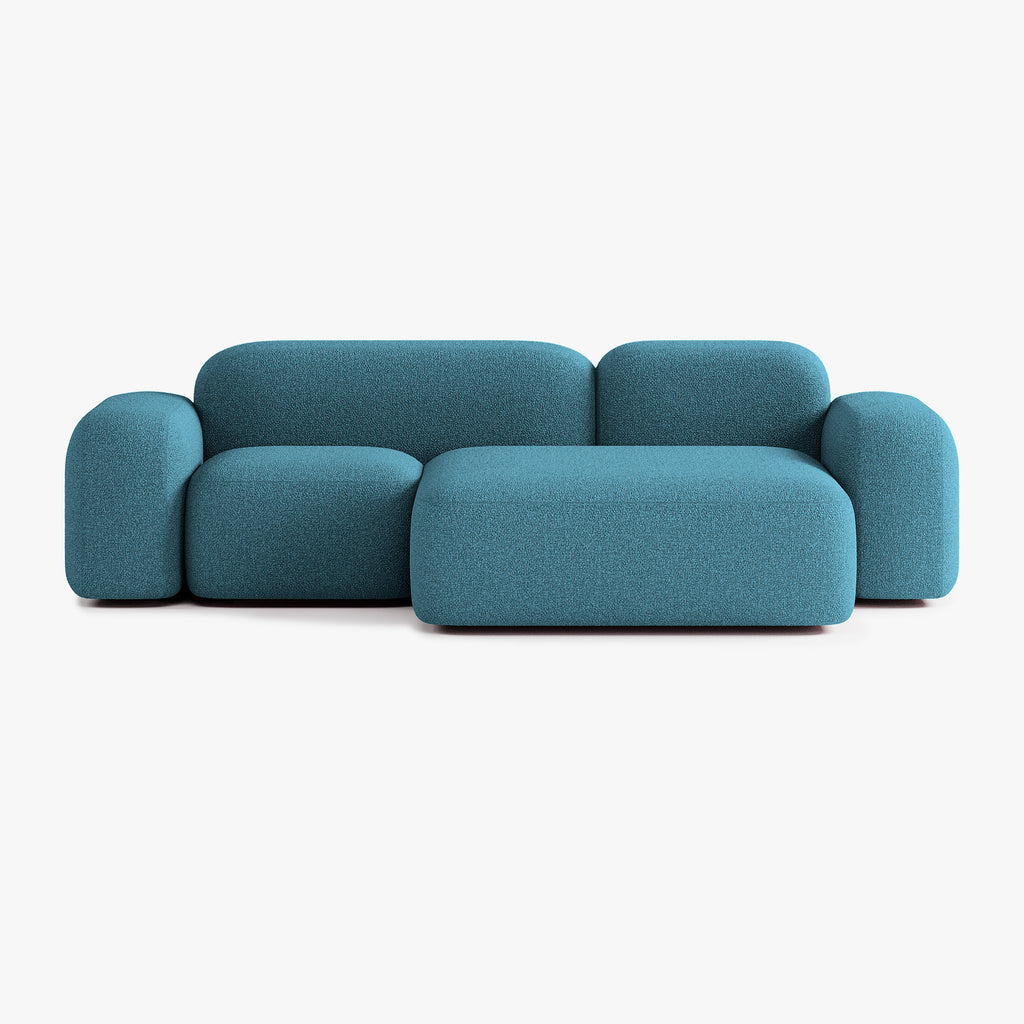 Max Sofa, Composition A20, 3 Seats, Right Chaise, Upholstery E14