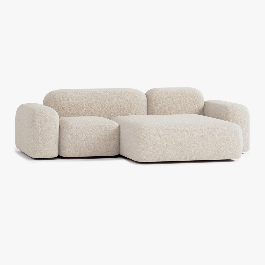 Max Sofa, Composition A20, 3 Seats, Right Chaise, Upholstery E2