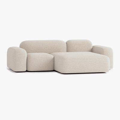 Sofa Max, Zusammenstellung A20, 3-Sitzer, Chaiselongue rechts, Bezug E2