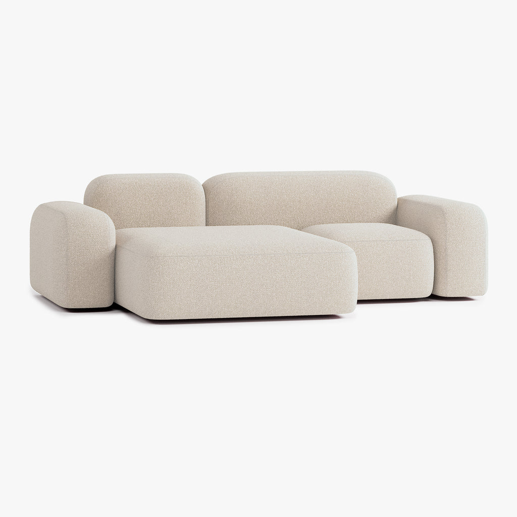 Max Sofa, Composition A20, 3 Seats, Left Chaise, Upholstery E2