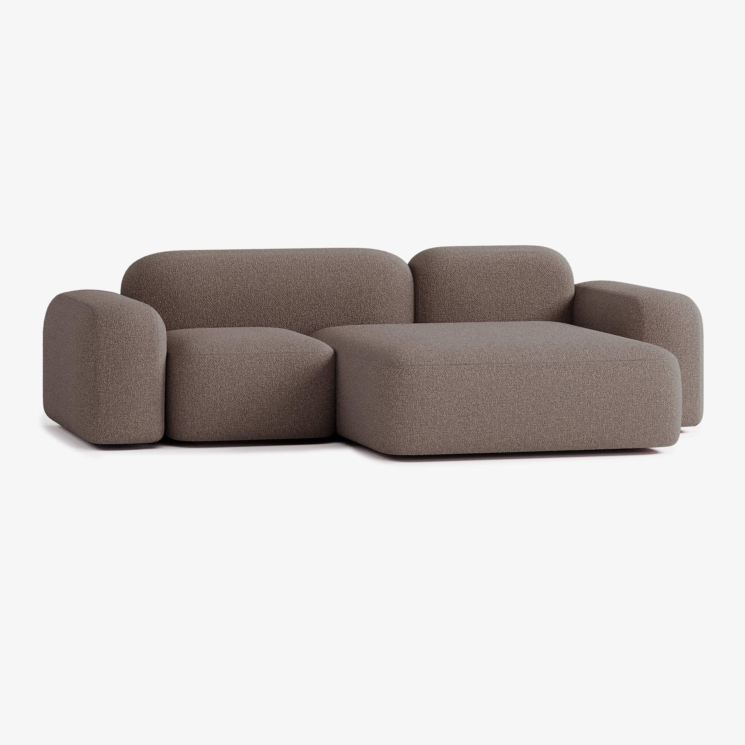 Max Sofa, Composition A20, 3 Seats, Right Chaise, Upholstery E5