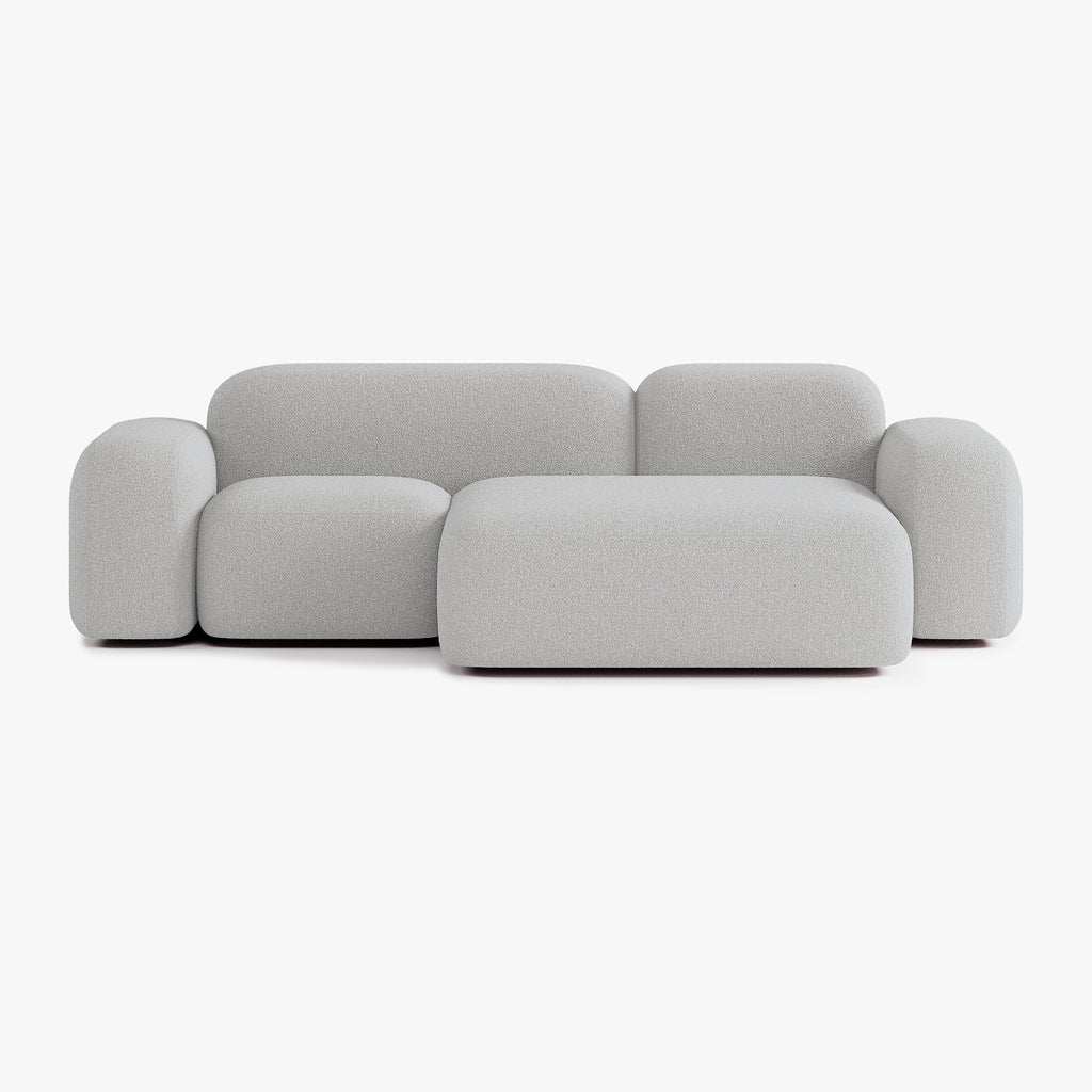 Max Sofa, Composition A20, 3 Seats, Right Chaise, Upholstery E7
