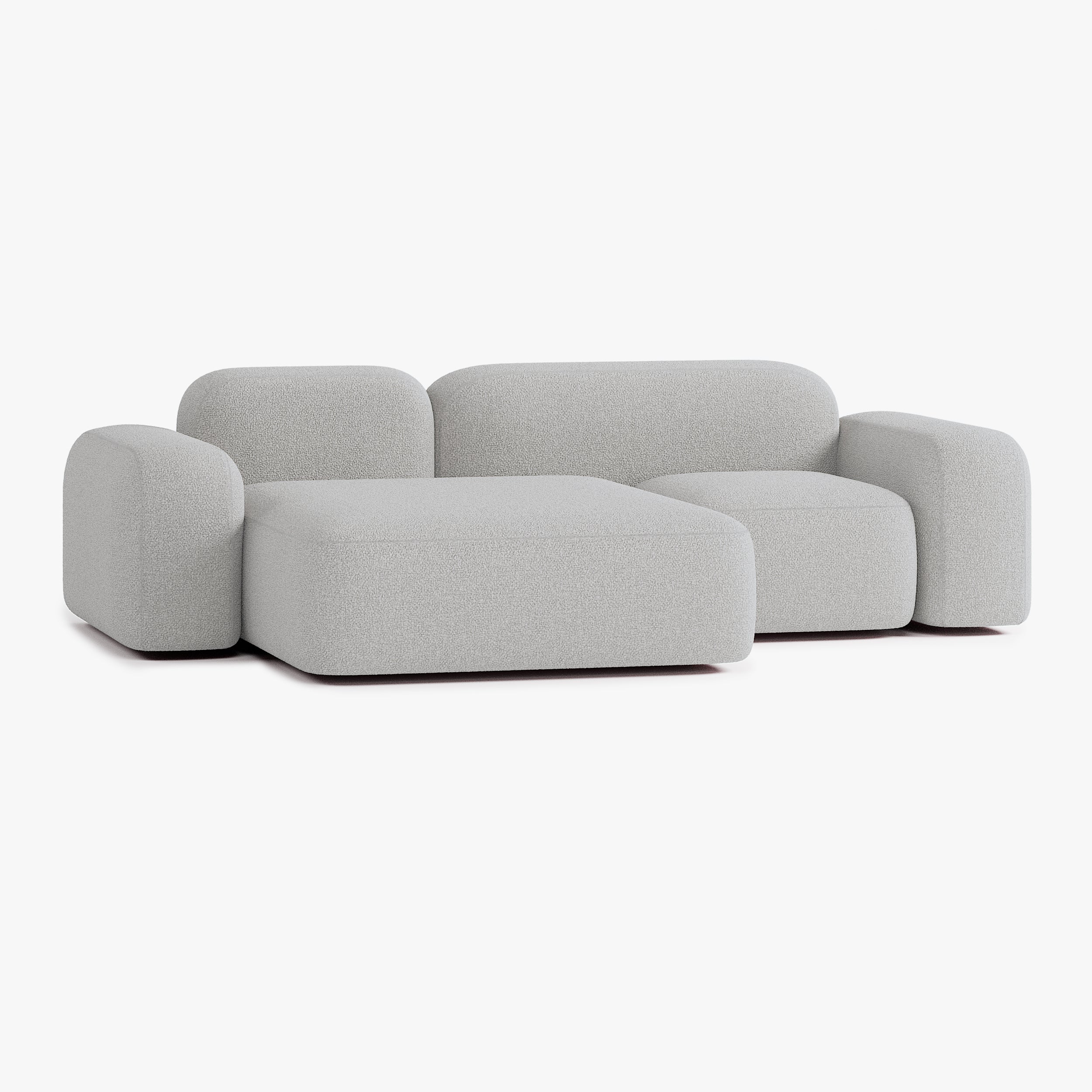 Max Sofa, Composition A20, 3 Seats, Left Chaise, Upholstery E7