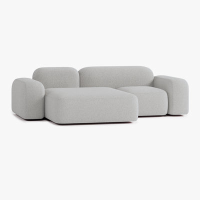 Max Sofa, Composition A20, 3 Seats, Left Chaise, Upholstery E7