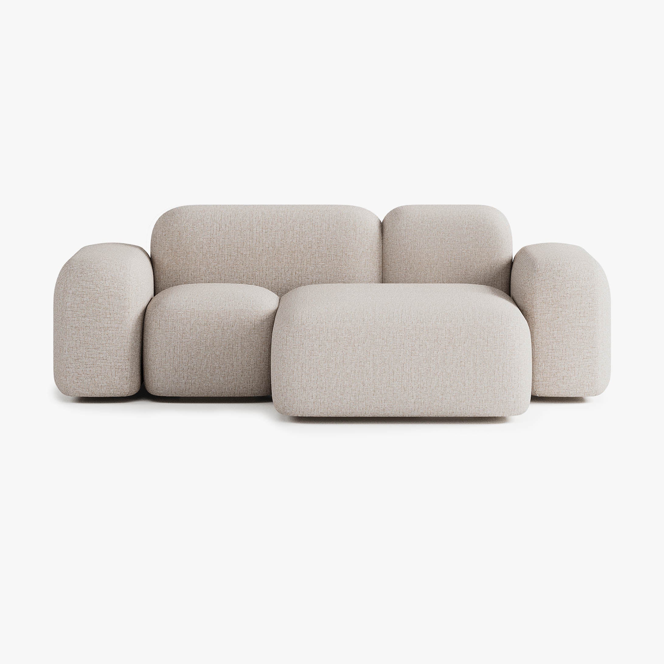 Max Sofa, Composition A20, 2 Seats, Right Chaise, Upholstery S12