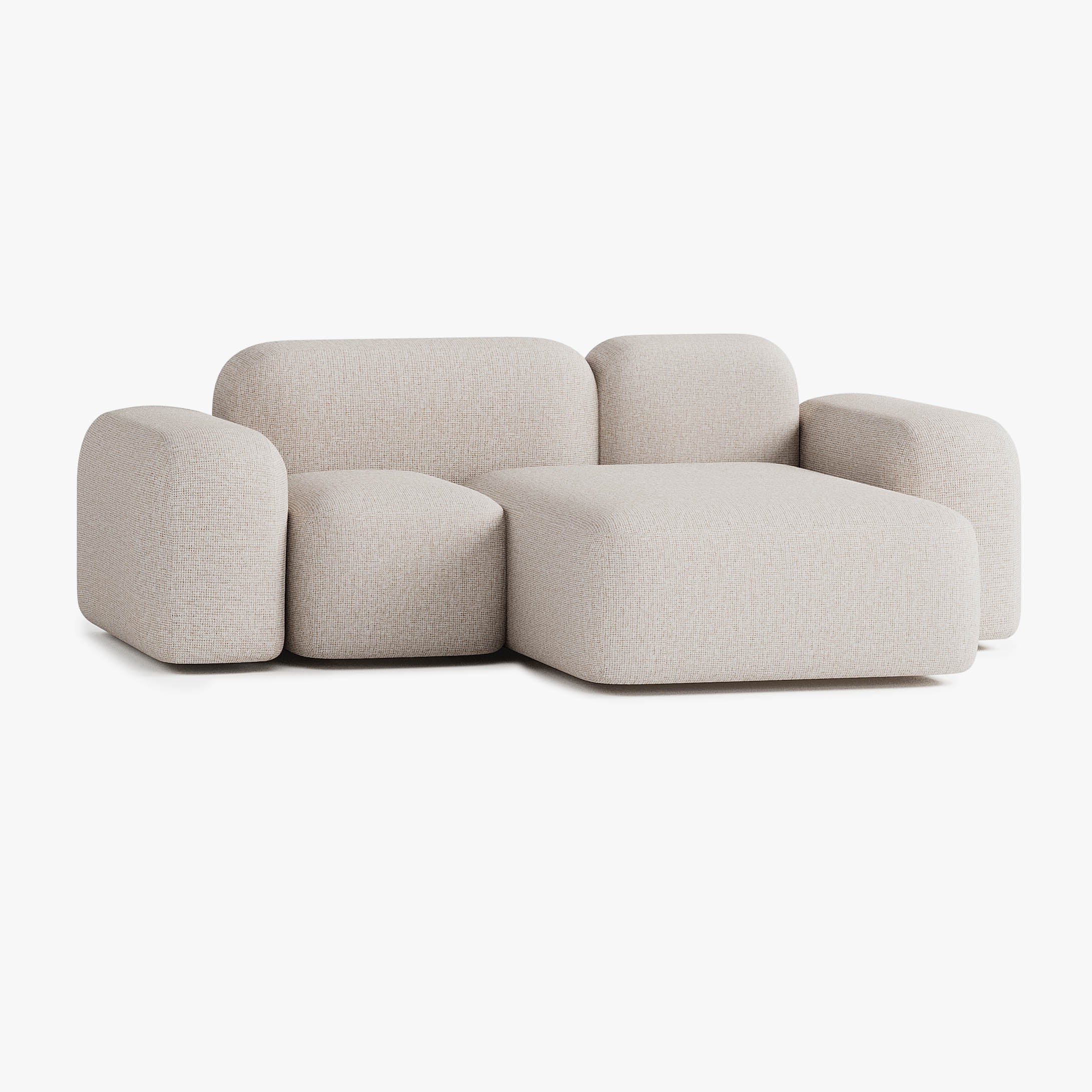 Max Sofa, Composition A20, 2 Seats, Right Chaise, Upholstery S12