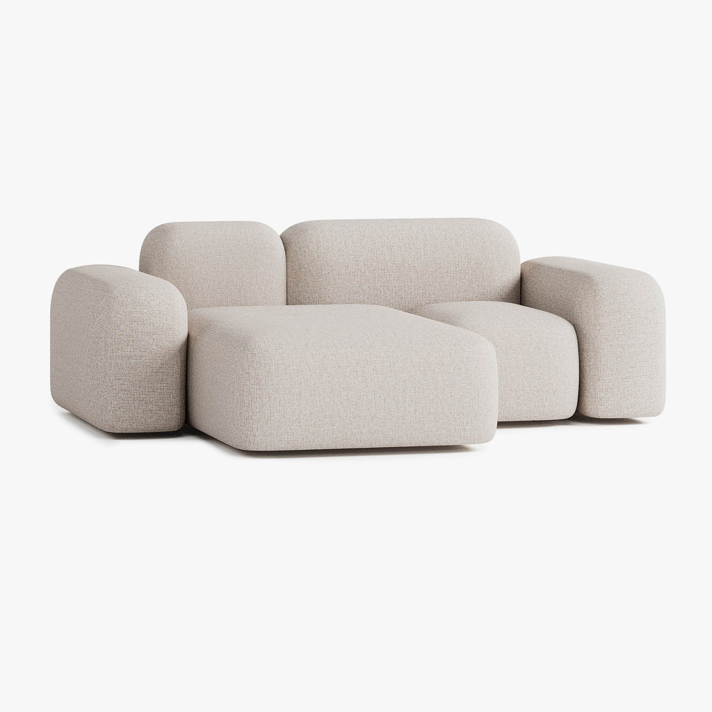 Max Sofa, Composition A20, 2 Seats, Left Chaise, Upholstery S12