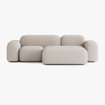 Sofa Max, Zusammenstellung A20, 3-Sitzer, Recamiere rechts, Bezug S12