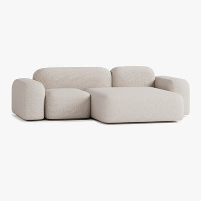Sofa Max, Zusammenstellung A20, 3-Sitzer, Recamiere rechts, Bezug S12