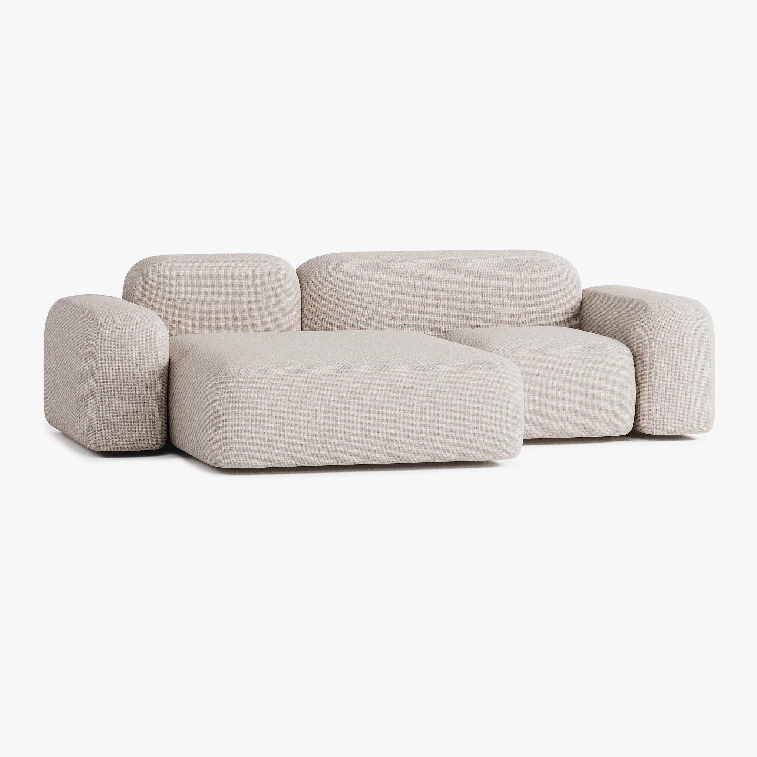 Max Sofa, Composition A20, 3 Seats, Left Chaise, Upholstery S12