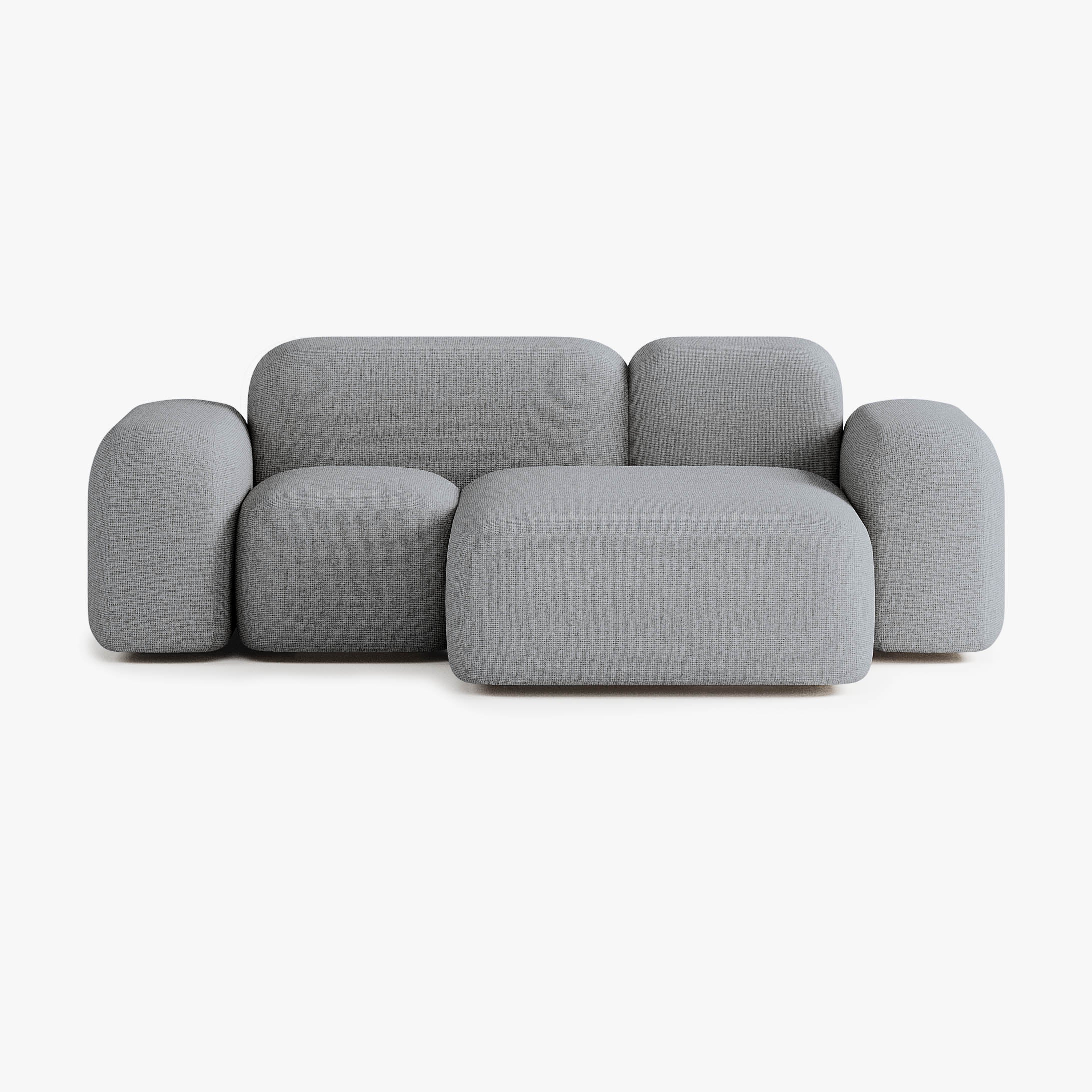 Max Sofa, Composition A20, 2 Seater, Peninsula on the Right, S13 Upholstery