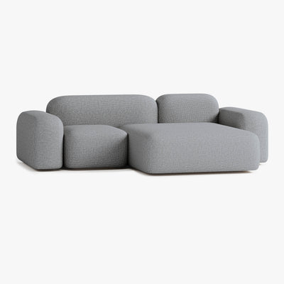 Sofa Max, Zusammenstellung A20, 3-Sitzer, Recamiere rechts, Bezug S13