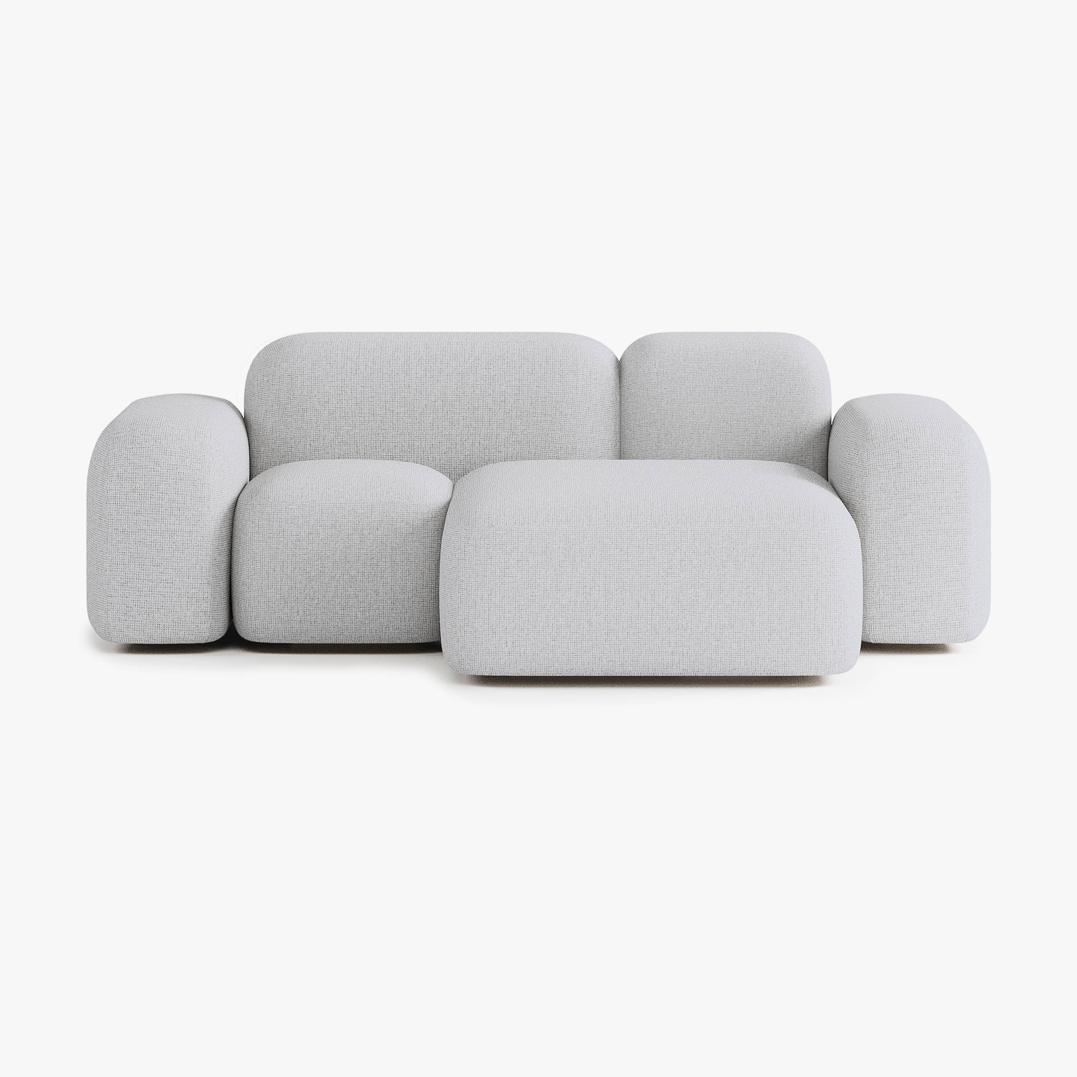 Max Sofa, Composition A20, 2 Seater, Peninsula on the Right, S1 Upholstery