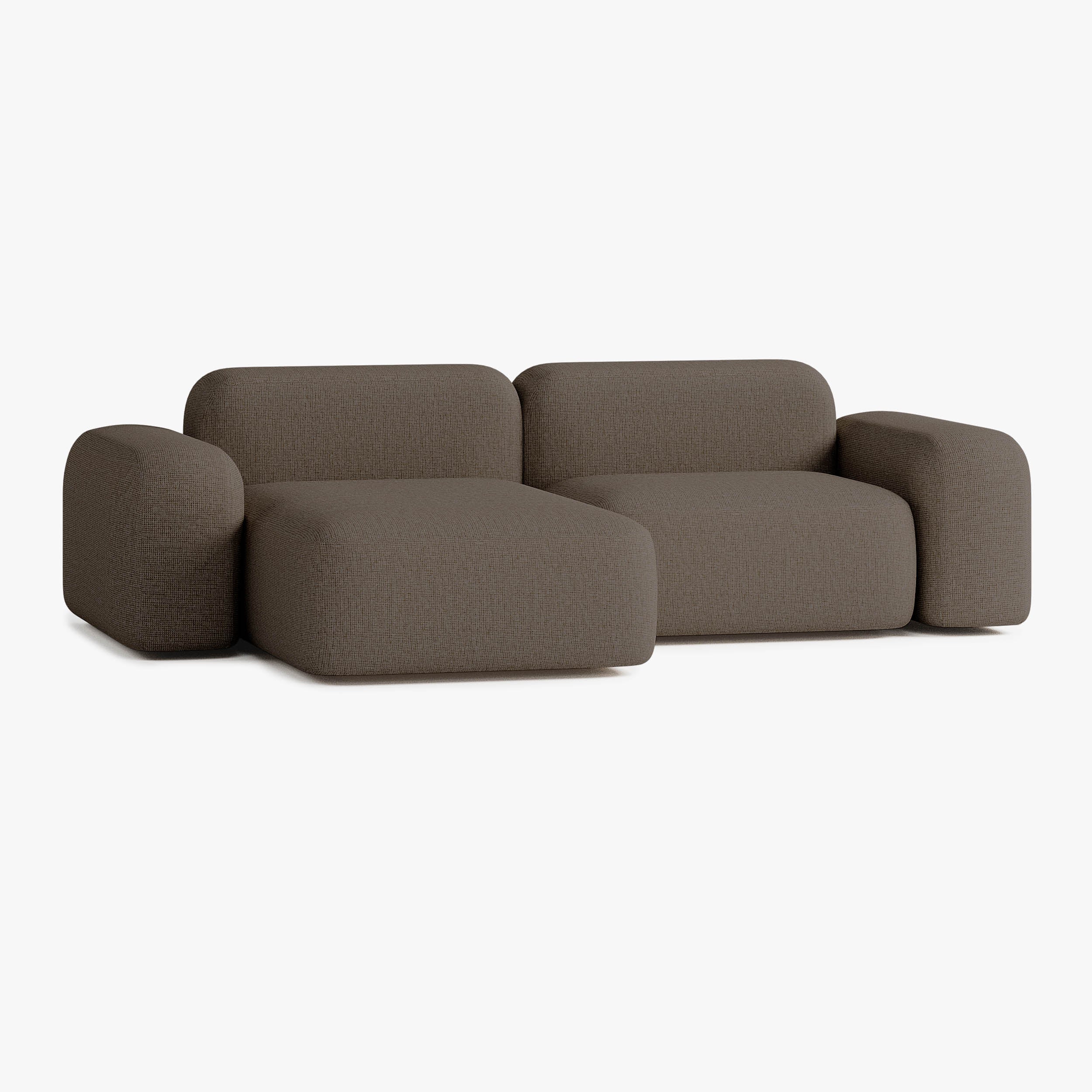 Divano Max, Composizione A5, Penisola a Sinistra, Rivestimento S10