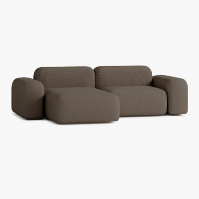 Divano Max, Composizione A5, Penisola a Sinistra, Rivestimento S10