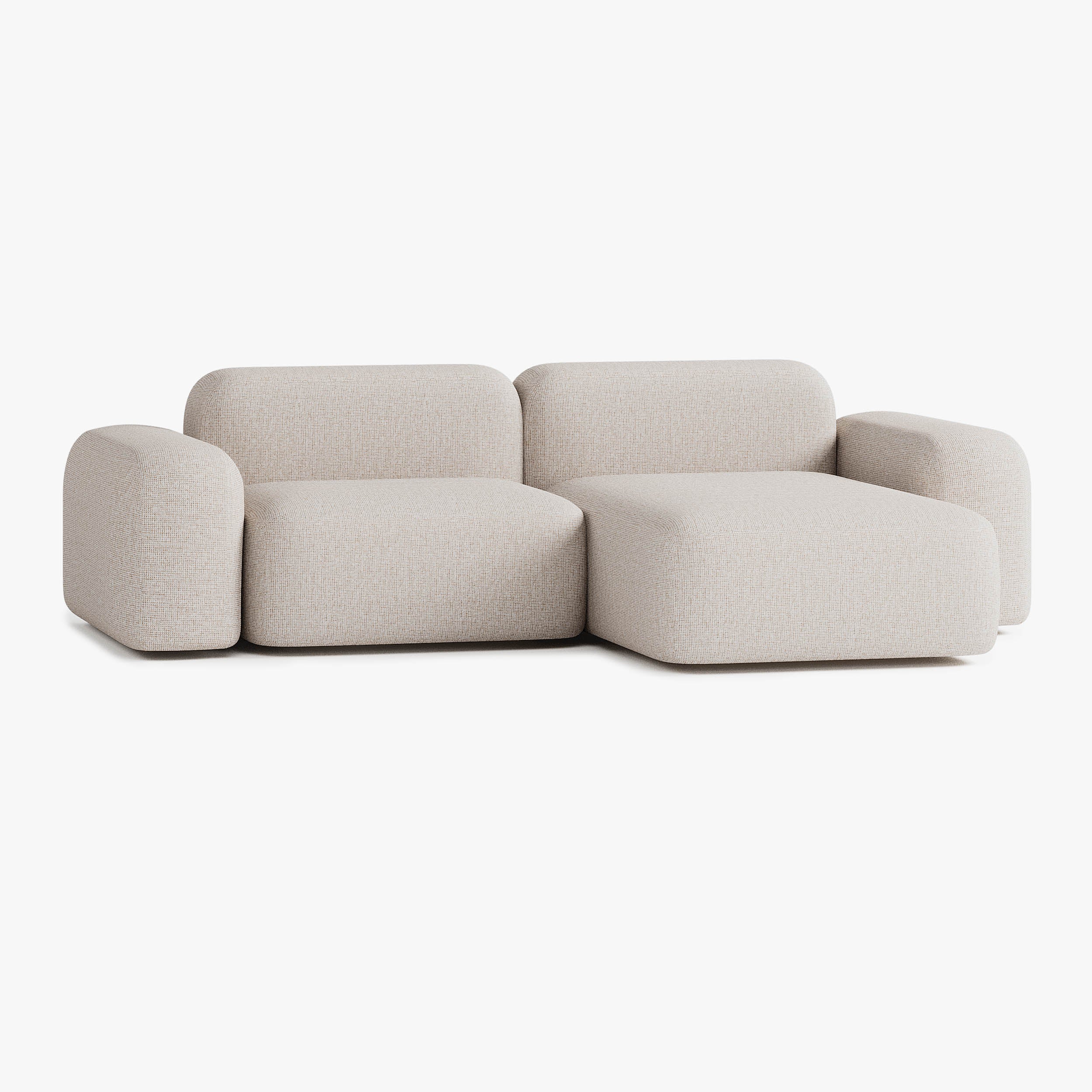 Max Sofa, Composition A5, Peninsula on the Right, S12 Upholstery