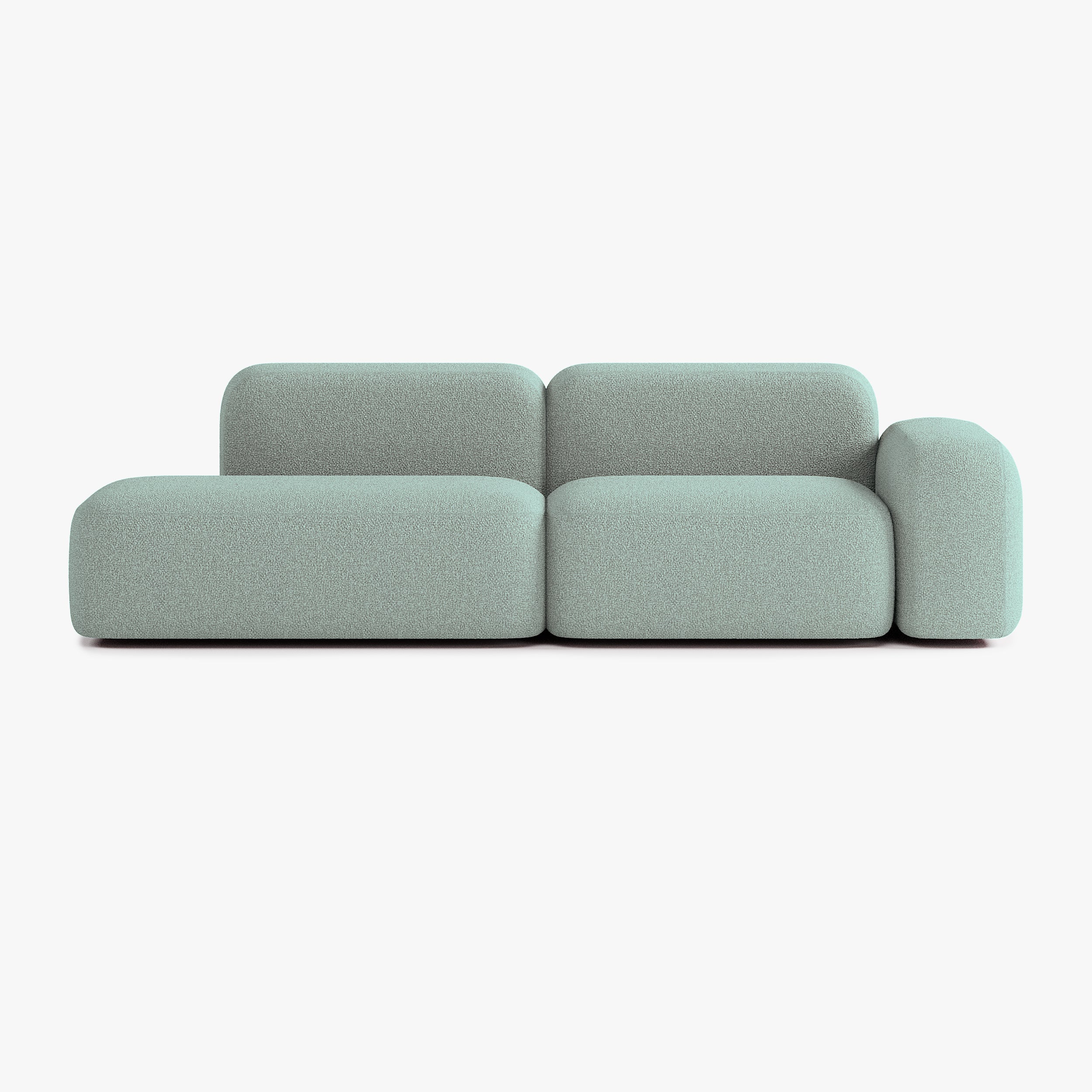 Max Sofa, Composition A9, Right Armrest, E13 Upholstery