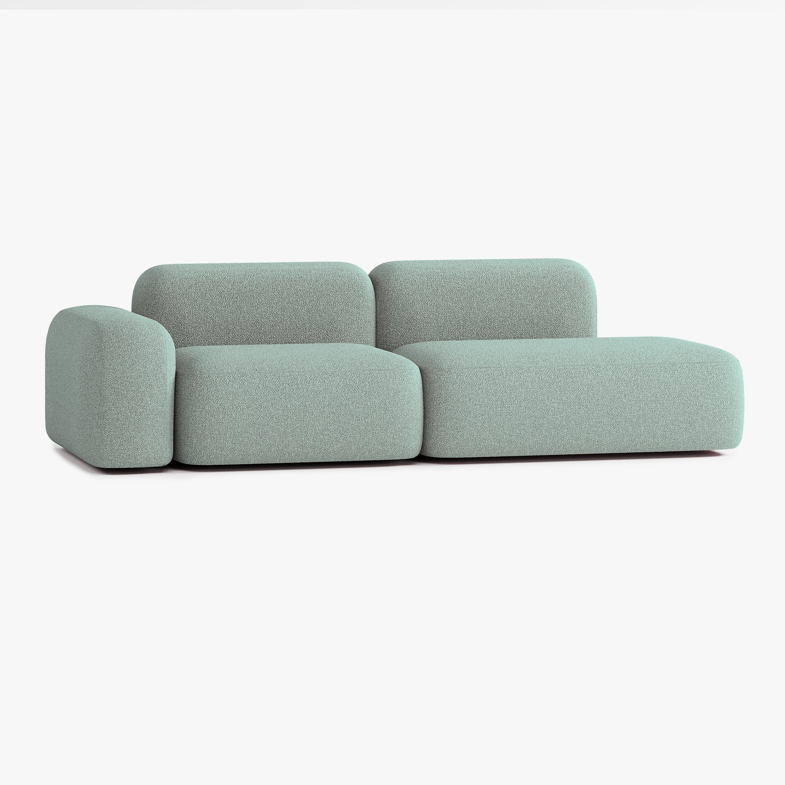 Max Sofa, Composition A9, Left Armrest, E13 Upholstery