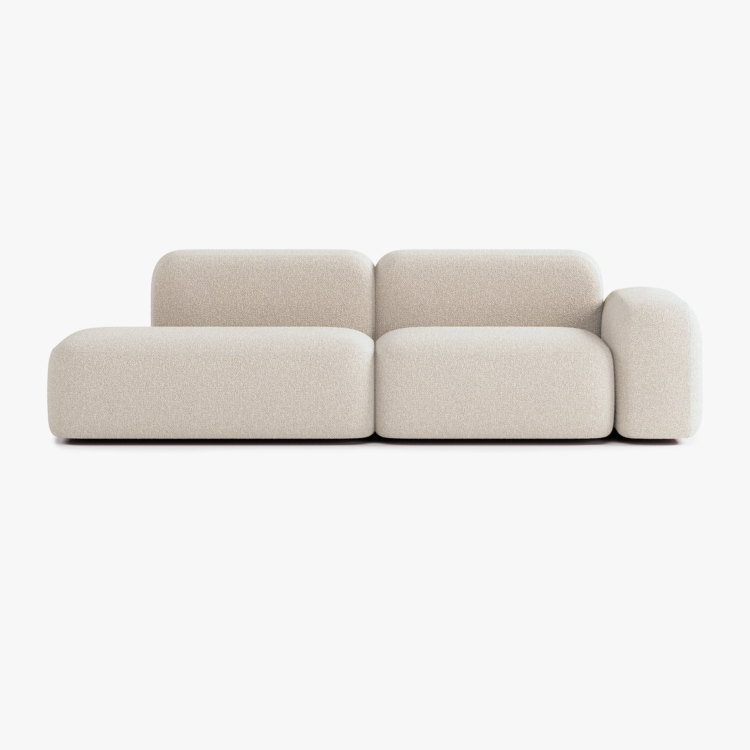 Max Sofa, Composition A9, Right Armrest, E2 Upholstery
